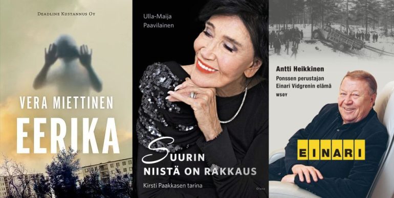 Henkilöhistorioiden kolme lainatuinta.