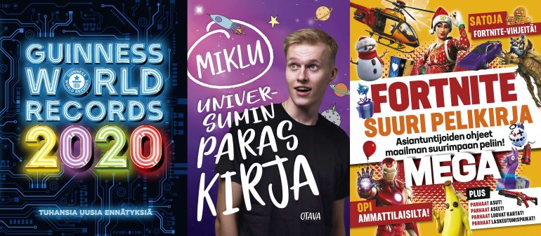 Nuorten lainatuimmat kirjat.