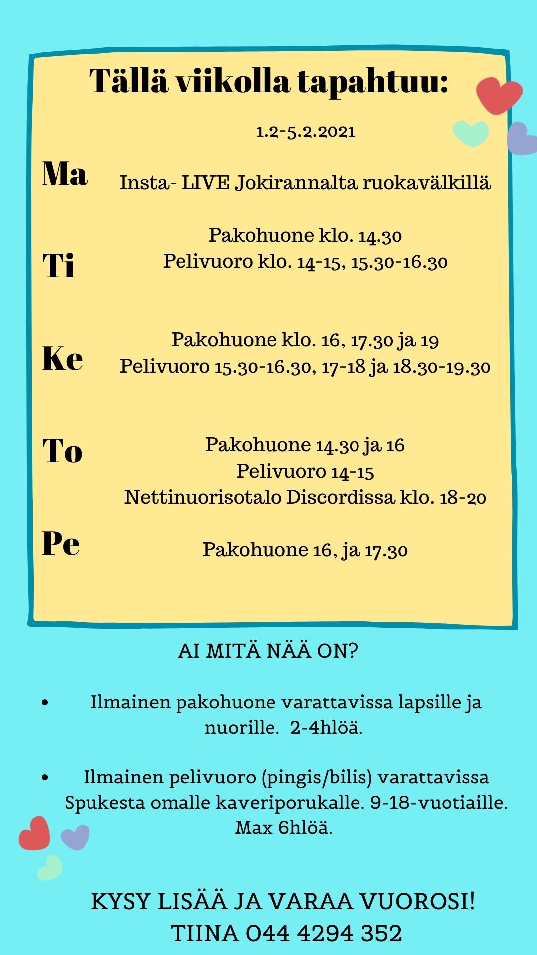 Nuorisotalo Sputnikissa tapahtuu