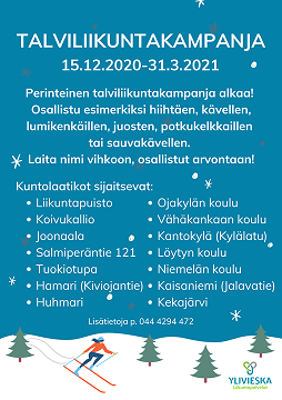 Talviliikuntakampanja 15.12.2020-31.3.2021