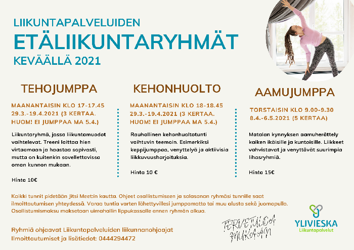 Liikuntapalveluiden aamujumppa alkaa 8.4.