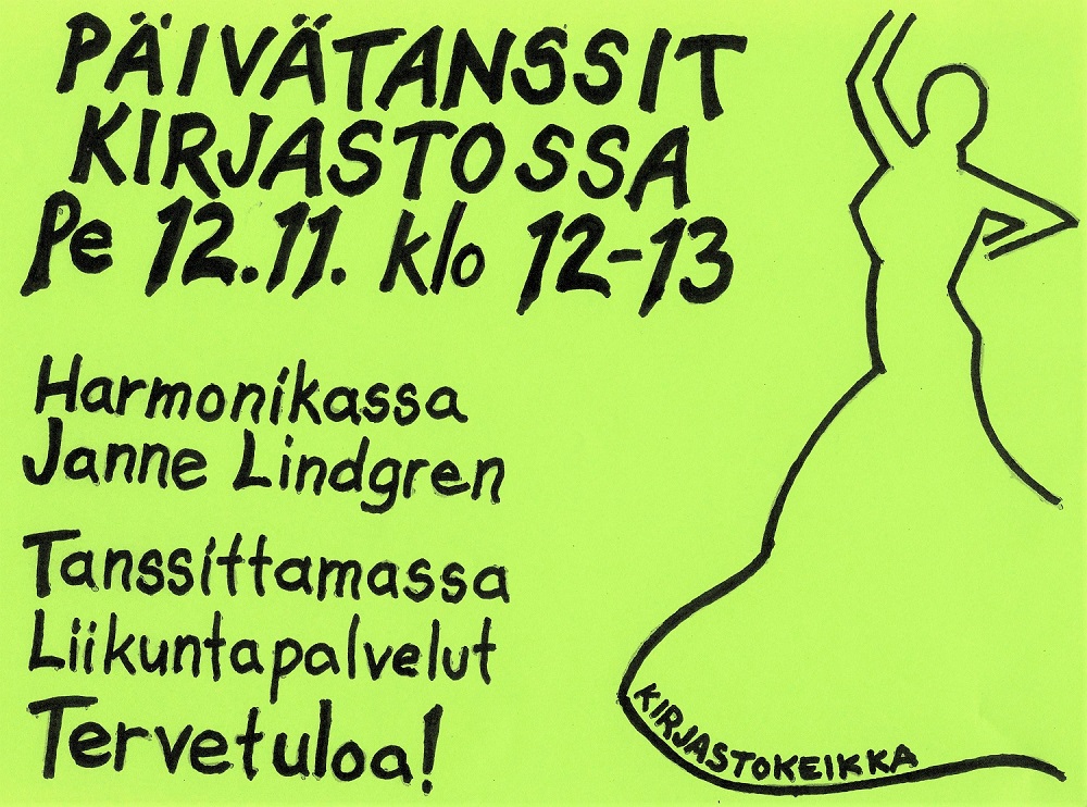 Päivätanssit kirjastossa