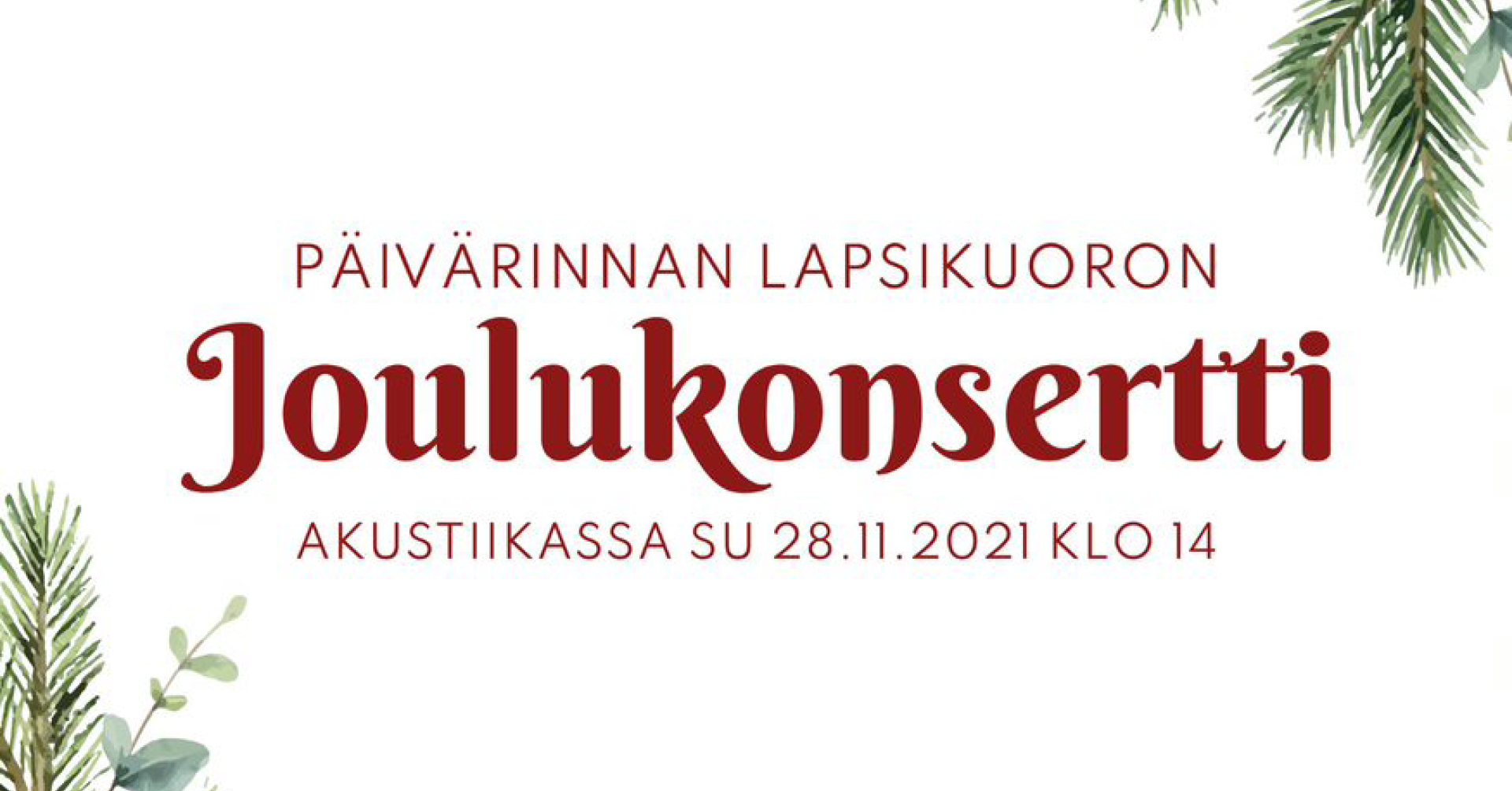 Päivärinnan Lapsikuoron Joulukonsertti