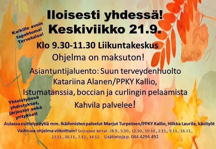 Iloisesti yhdessä! Keskiviikkoisin