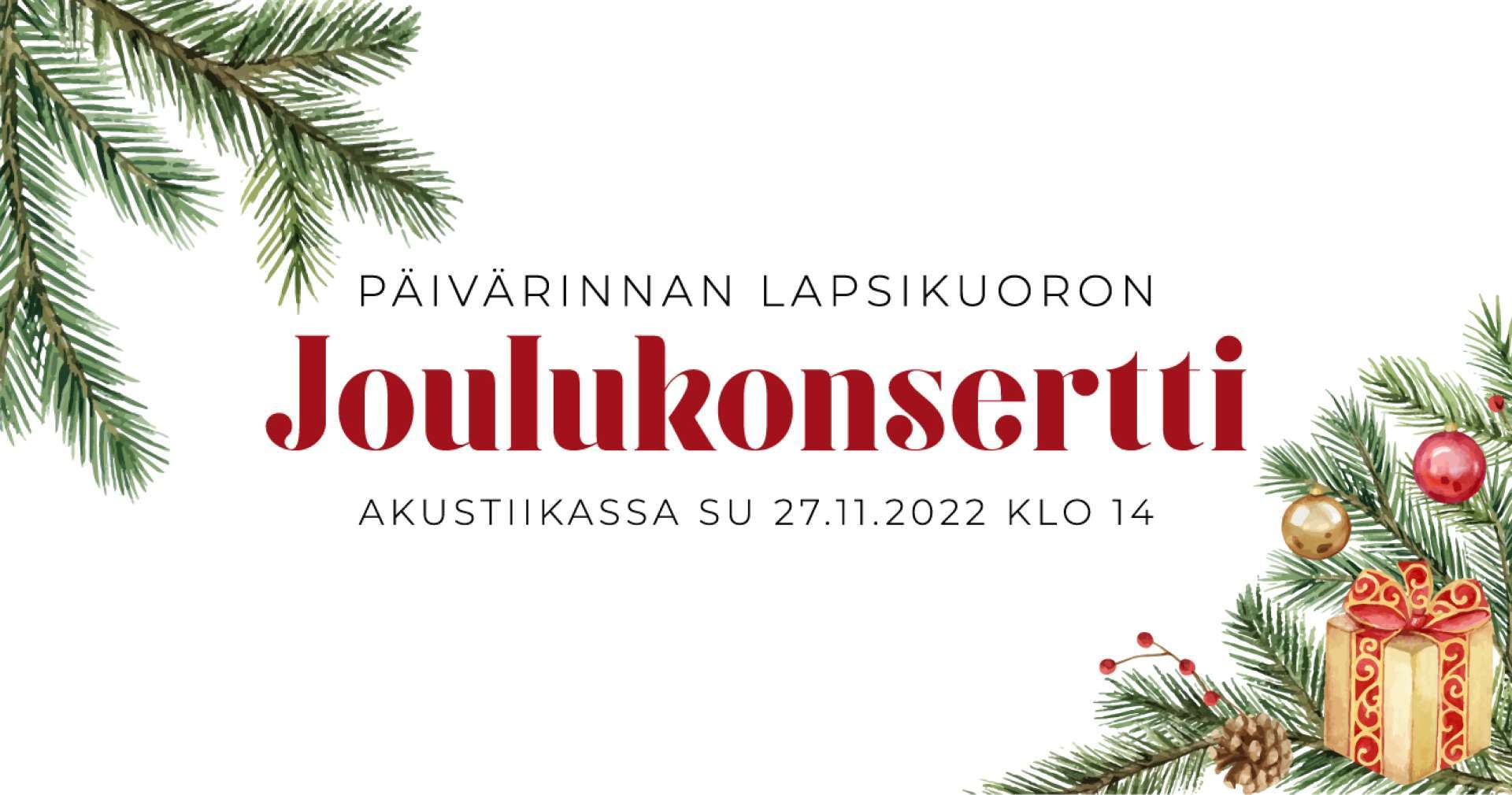 Päivärinnan lapsikuoron joulukonsertti