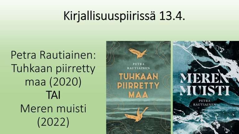 Petra Rautiaisen teosten kansikuvat.