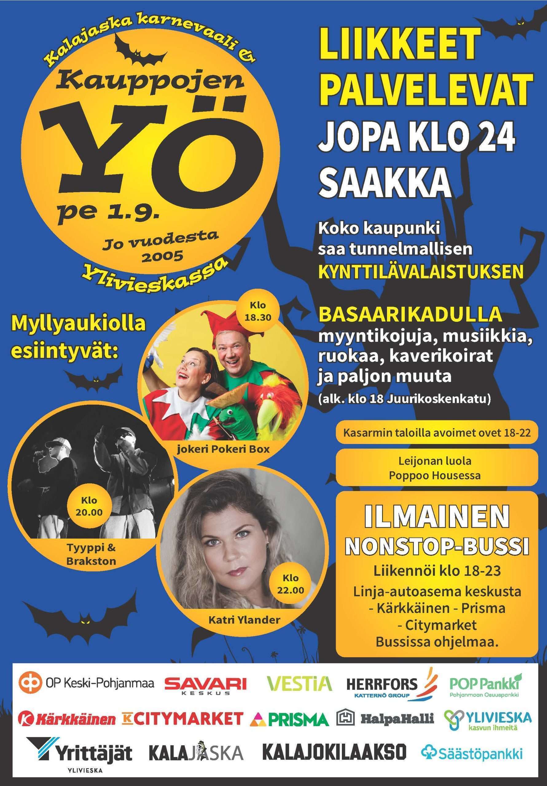 Kauppojen Yö 1.9.2023