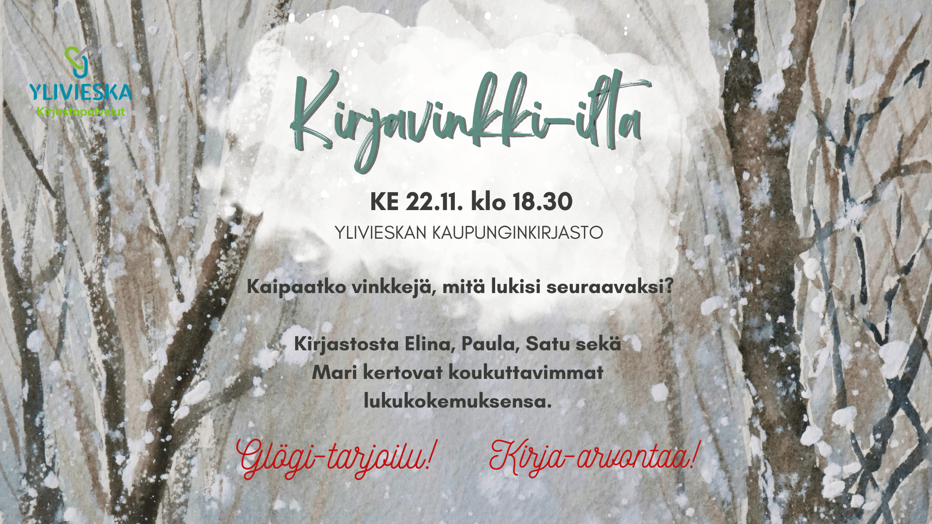 Kirjavinkki-ilta