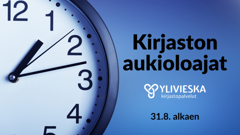 Kello sinisellä pohjalla