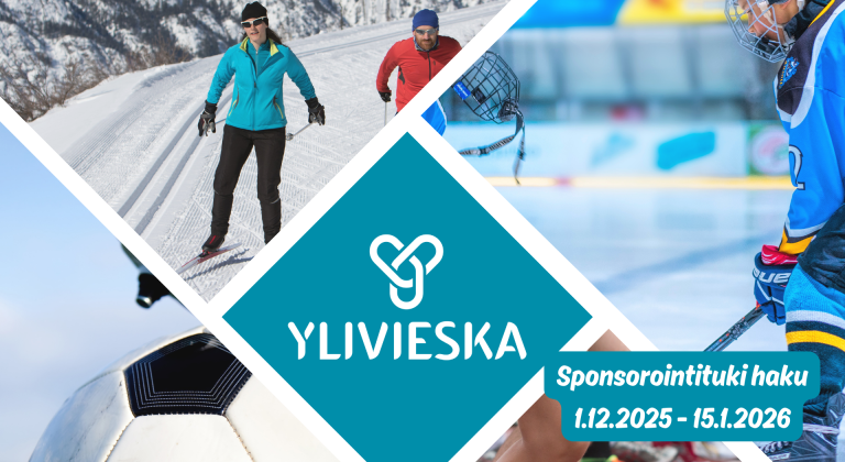 Ylivieskan kaupungin sponsorointituki haku on avattu