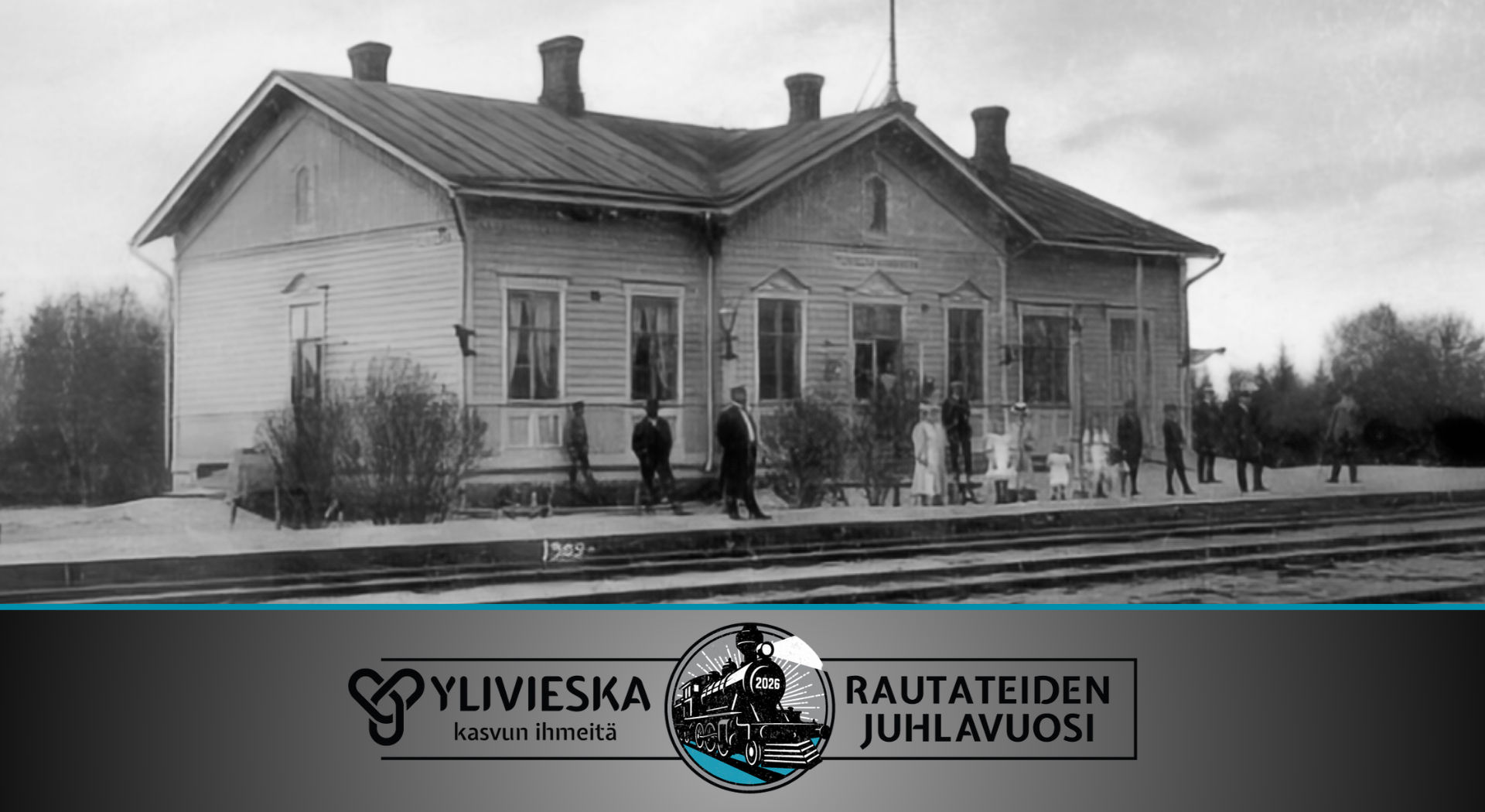 Ylivieskan rautatieasema vuonna 1886