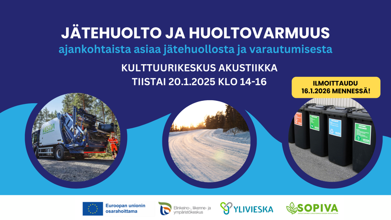 Jätehuolto on merkittävä osa huoltovarmuutta tiedote