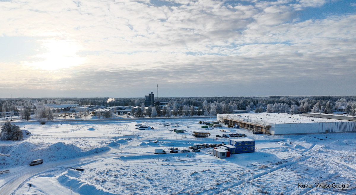 Taanilan liikekeskus Ylivieska, rakenteilla