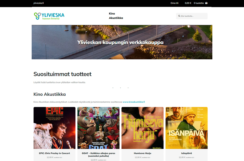 Ylivieskan kaupungin verkkokauppa