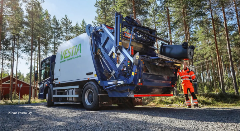 Vestian tietode pääsiäisen ajan jätehuollosta.