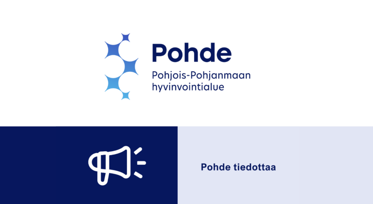 Pohde tiedottaa. Pohteen logo