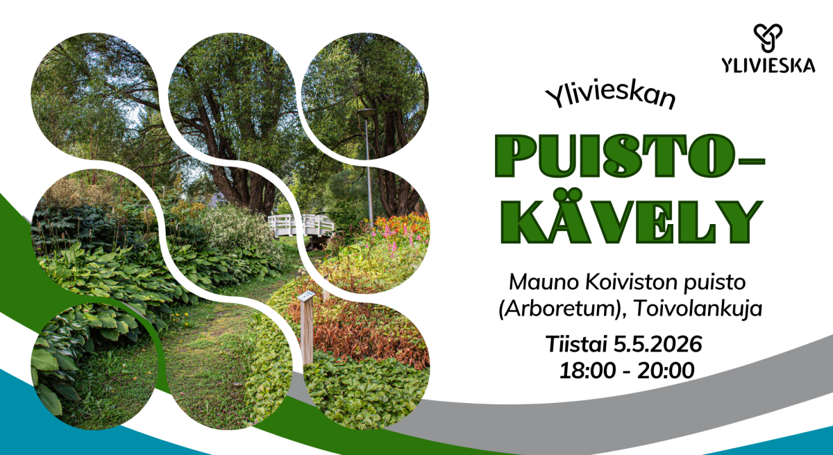 Puistokävely Mauno Koiviston puistossa 5.5.2026