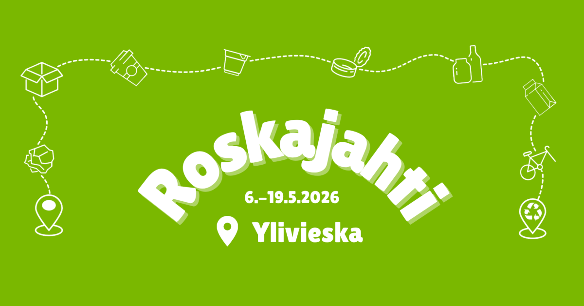 Vestian roskajahti kampanja 6.-19.5. Ylivieskassa