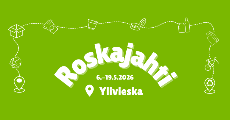 Vestian roskajahti kampanja 6.-19.5. Ylivieskassa
