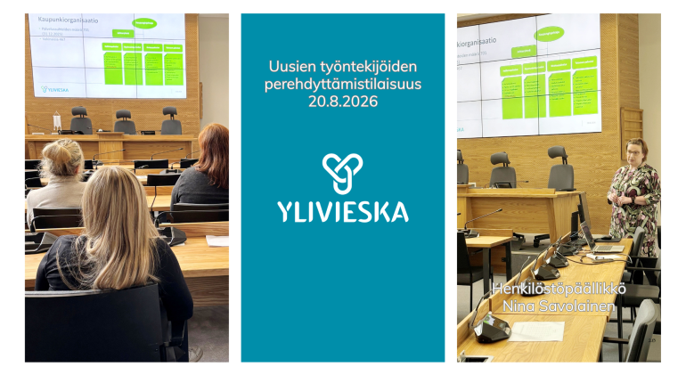 Ylivieskan kaupungin uusien työntekijöiden perehdyttämistilaisuus 20.8.2026