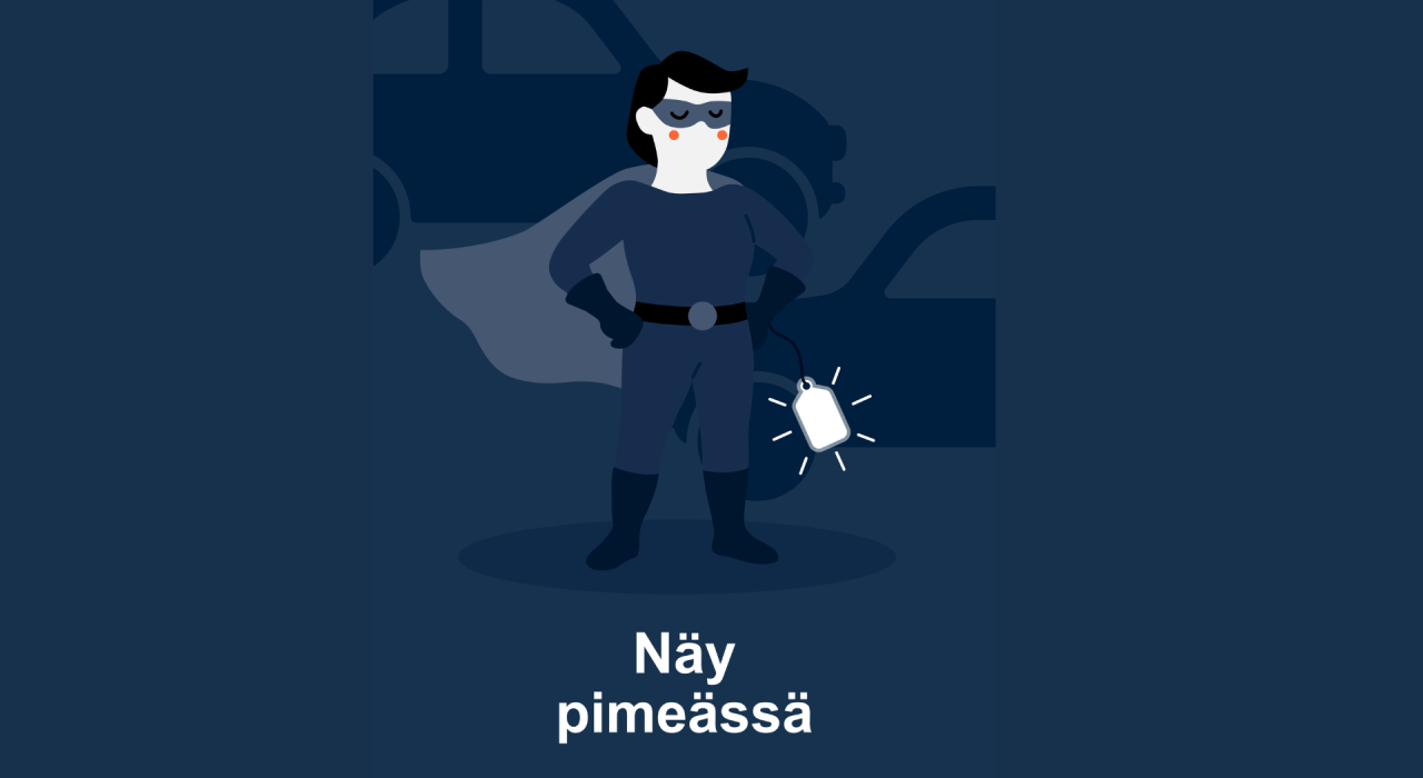 Näy pimeässä liikenneturvallisuus kampanja